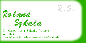 roland szkala business card